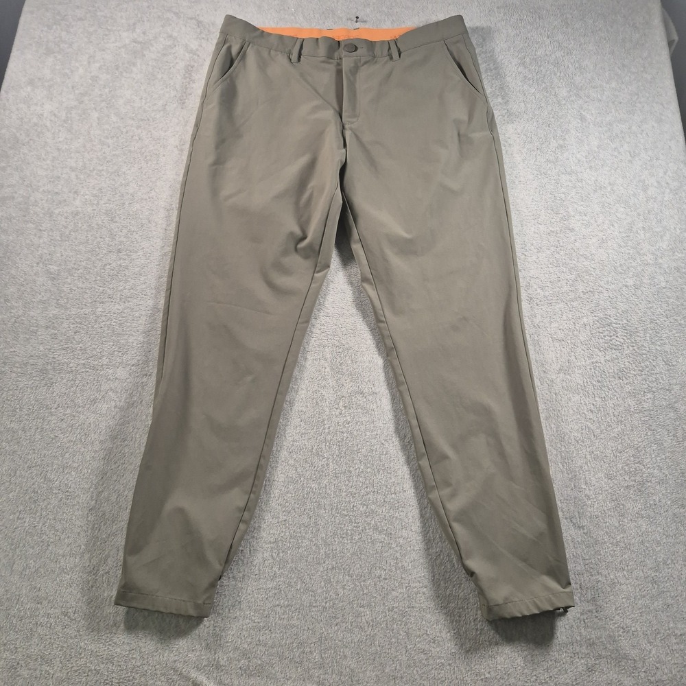 Macade Pants Mens 36x30 Green Golf Slim Fit Stretch Performance Chino Links Tech